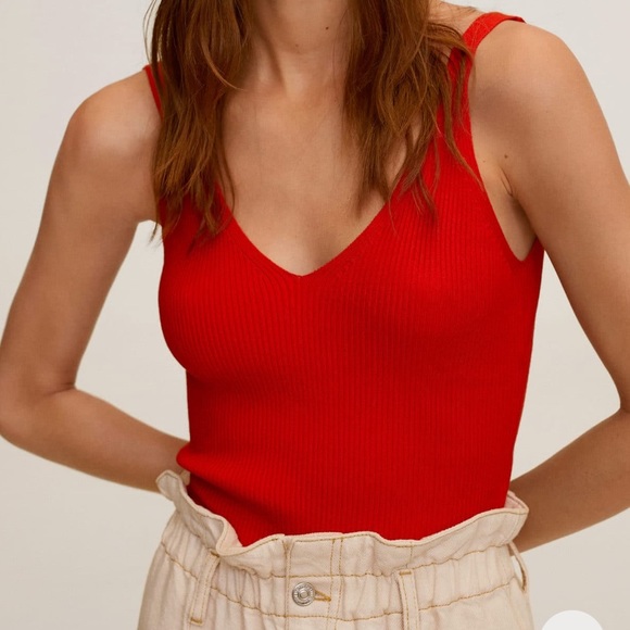 Red Mandi knit top - Picture 1 of 6